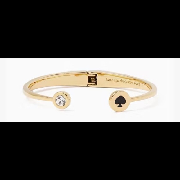 Spot The Spade Open Hinge Bangle katespade authentic #869 - Picture 6 of 12